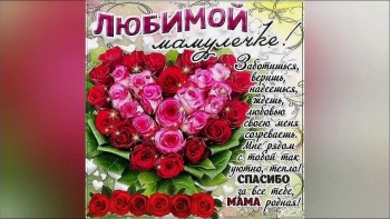 Спасибо за всё, моя мама. 🌷